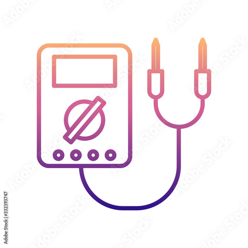 voltmeter nolan icon. Simple thin line, outline vector of Measuring Instruments icons for ui and ux, website or mobile application