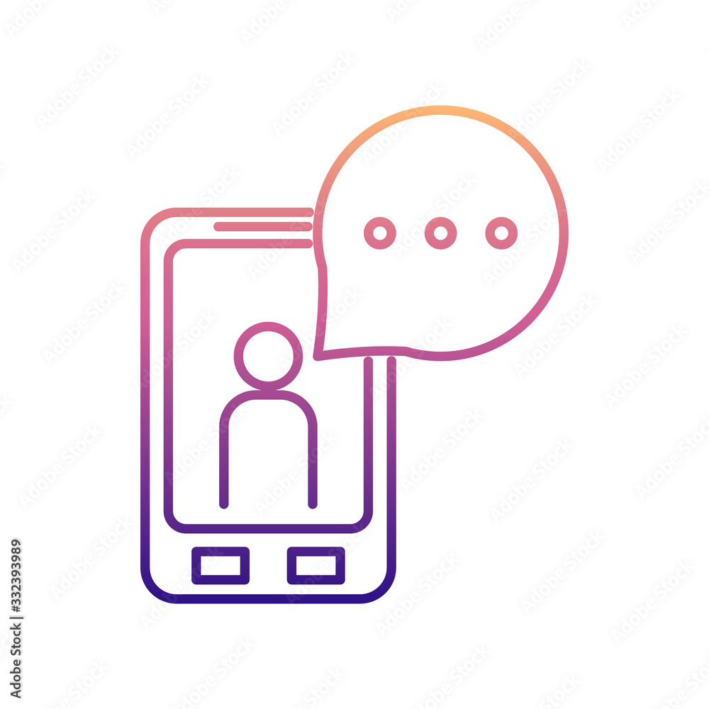 message in smart phone nolan icon. Simple thin line, outline vector of Media icons for ui and ux, website or mobile application message in smart phone nolan icon. Simple thin line, outline vector of Media icons for ui and ux, website or mobile application