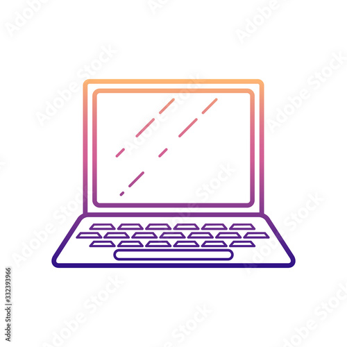 a laptop nolan icon. Simple thin line, outline vector of Media icons for ui and ux, website or mobile application