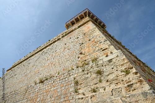 Burgmauer der Festung von Eivissa (Puig de Vila) auf Ibiza - Castle wall of the fortress of Eivissa (Puig de Vila) in Ibiza photo