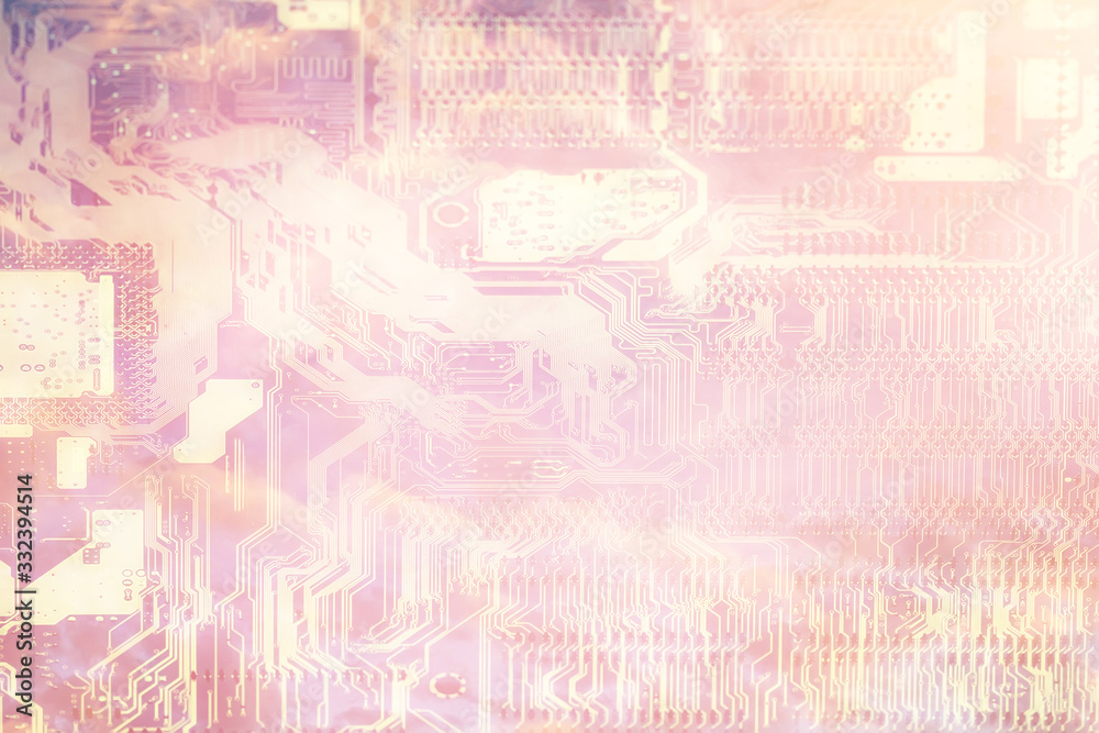 Obraz premium abstract microelectronics background / modern technology concept industry background development
