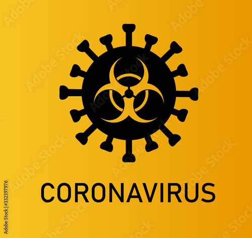 Coronavirus Bacteria Cell Icon, 2019-nCoV Novel Coronavirus Bacteria. No Infection and Stop Coronavirus Concepts.