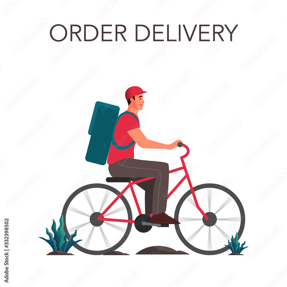 Food delivery web banner. Online delivery concept Food delivery web banner. Online delivery concept