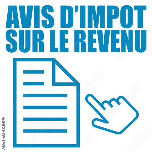 Avis d'impôt sur le revenu.