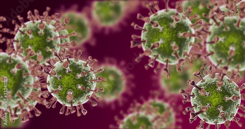 3D animation of Coronavirus