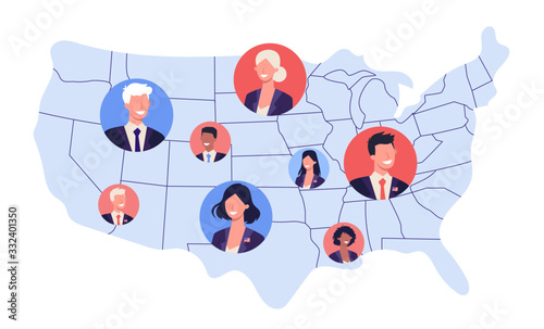 Elections in USA concept