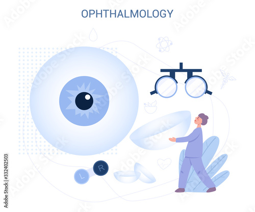 Ophthalmology concept. Idea of eye care and vision.