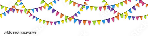 seamless colored garlands background