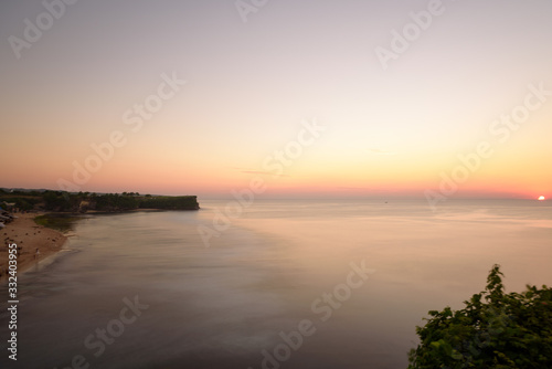 Magical sunset at Balangan beach  Bali in Indonesia.