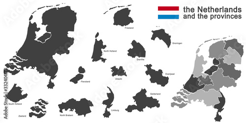 country the Netherlands Silhouette