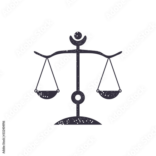 Zodiac sign Libra. The symbol of the astrological horoscope.