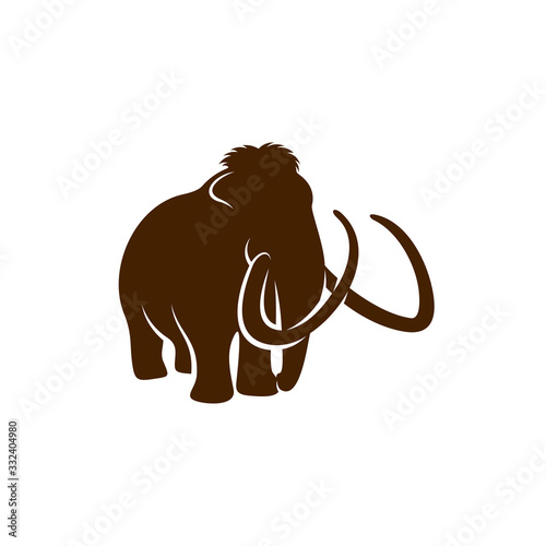 Mammott logo design vector template. Silhouette of Mammott design illustration
