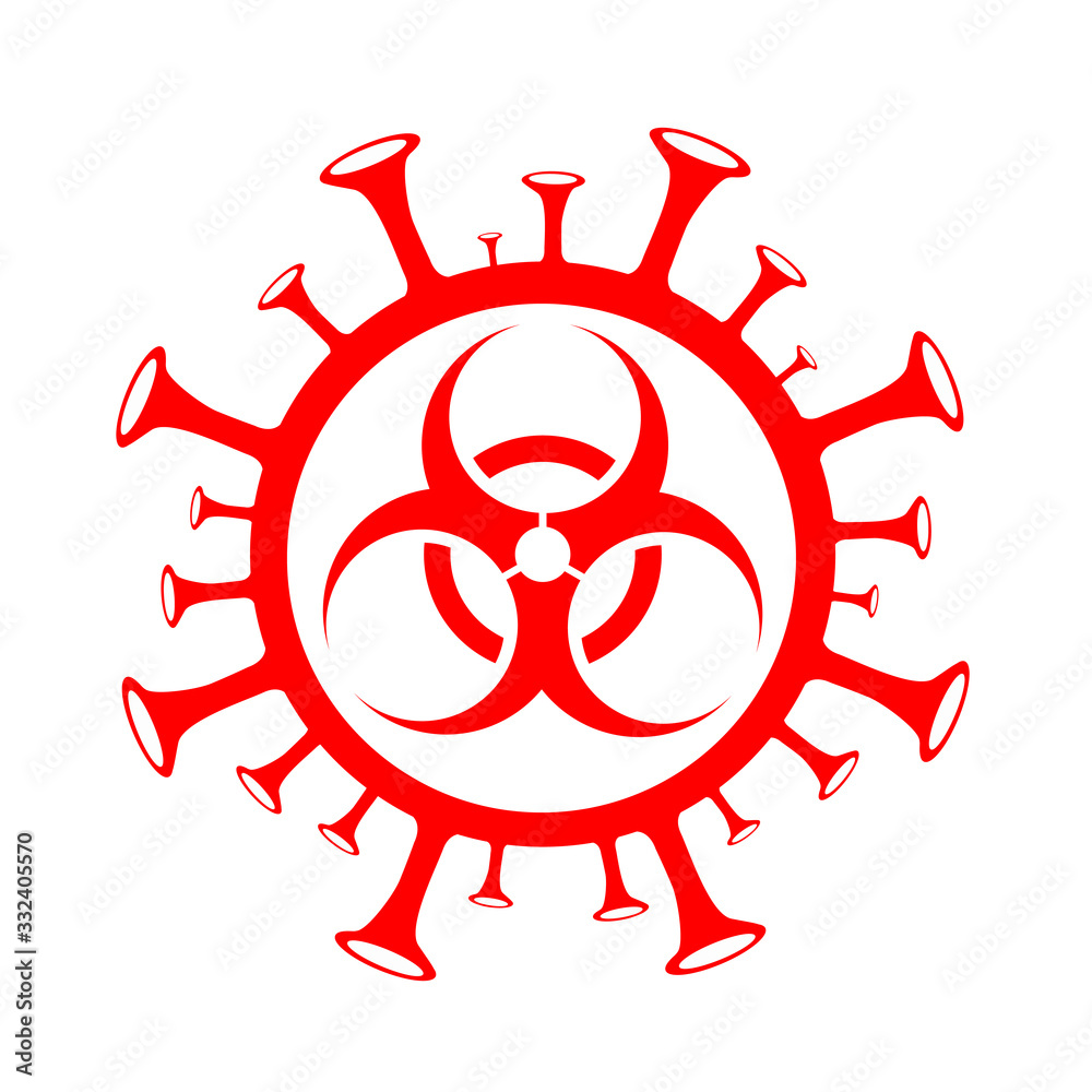 Obraz premium Stop COVID-19 concept ,Abstract virus strain model Novel coronavirus 2019-nCoV