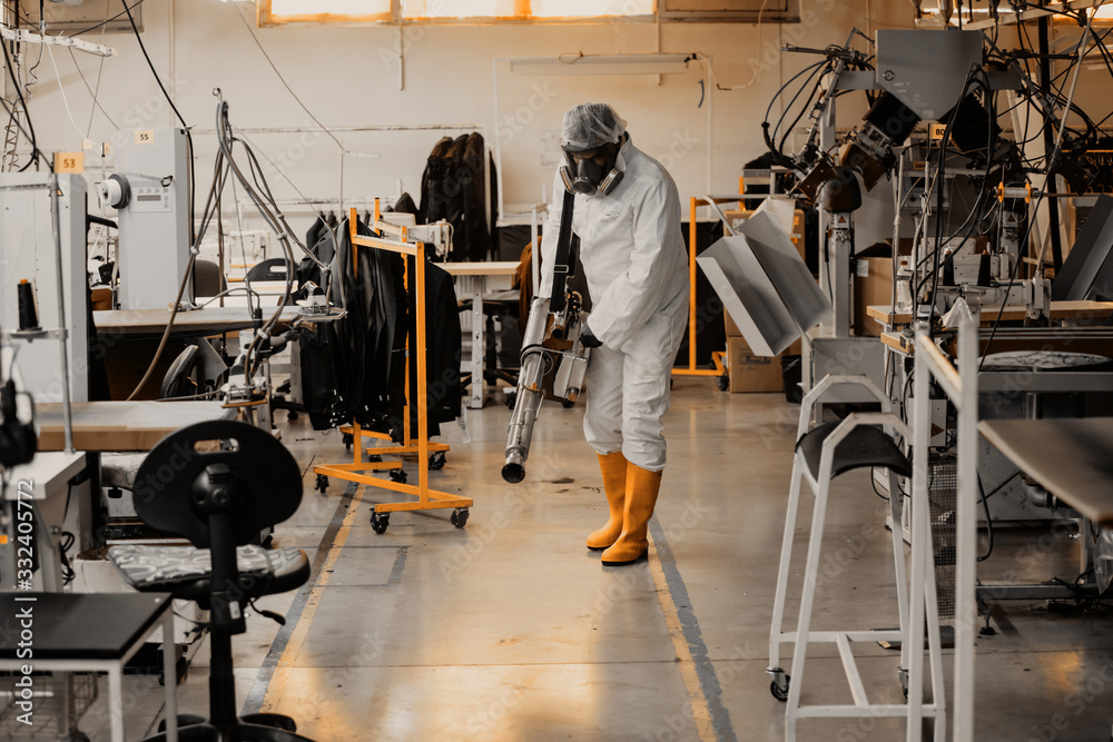 Obraz premium State of emergency over pandemia with coronavirus.