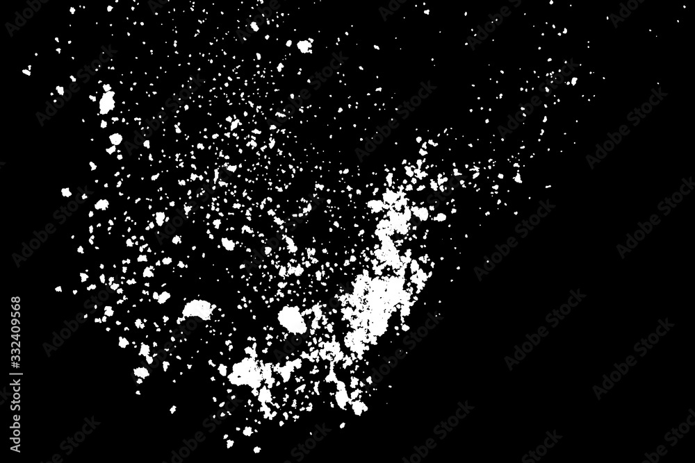 White splashes isolated on black background. Abstract vector explosion. Digitally generated image. Illustration, EPS 10. White splashes isolated on black background. Abstract vector explosion. Digitally generated image. Illustration, EPS 10.