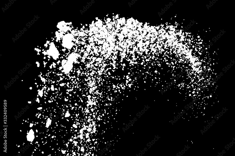 White splashes isolated on black background. Abstract vector explosion. Digitally generated image. Illustration, EPS 10. White splashes isolated on black background. Abstract vector explosion. Digitally generated image. Illustration, EPS 10.
