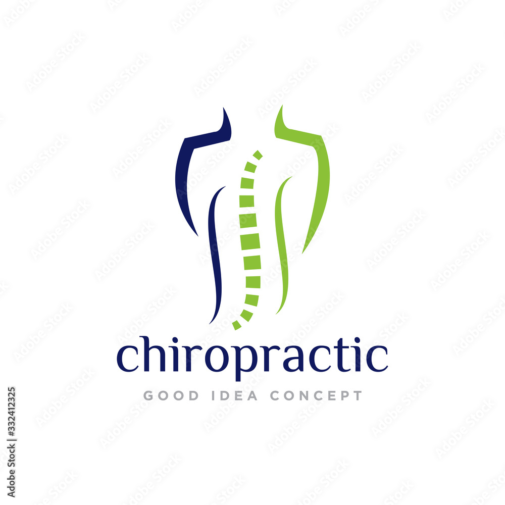 Fototapeta premium Chiropractic Logo Icon Design Vector