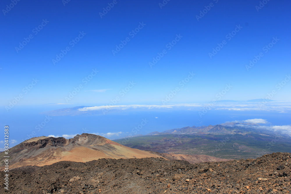 Blick über den Teide Nationalpark Blick über den Teide Nationalpark