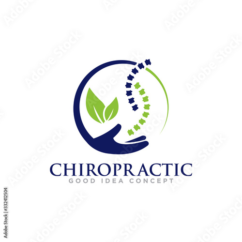 Chiropractic Logo Icon Design Vector