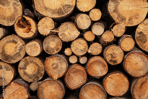 Fireplace wood logs texture