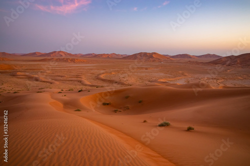 Dawn in Rub al Khali the empty quarter between Oman and Saudi Arabia near Salalah © Stefan