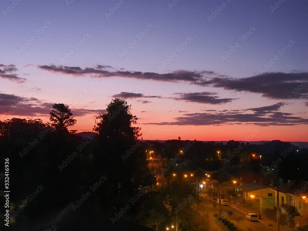 Obraz premium Pôr do Sol urbano