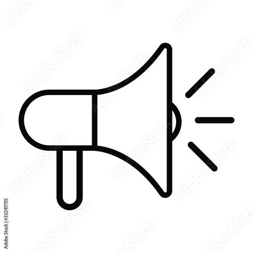 speaker megaphone loud.Announcement icon