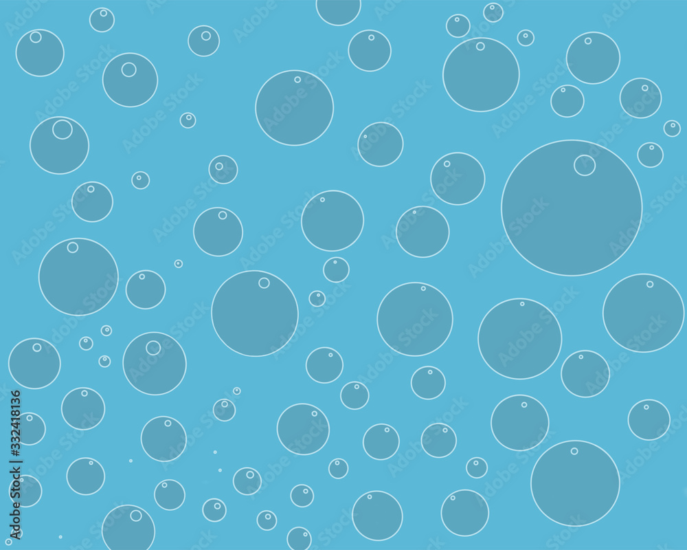 illustration of air bubbles in water