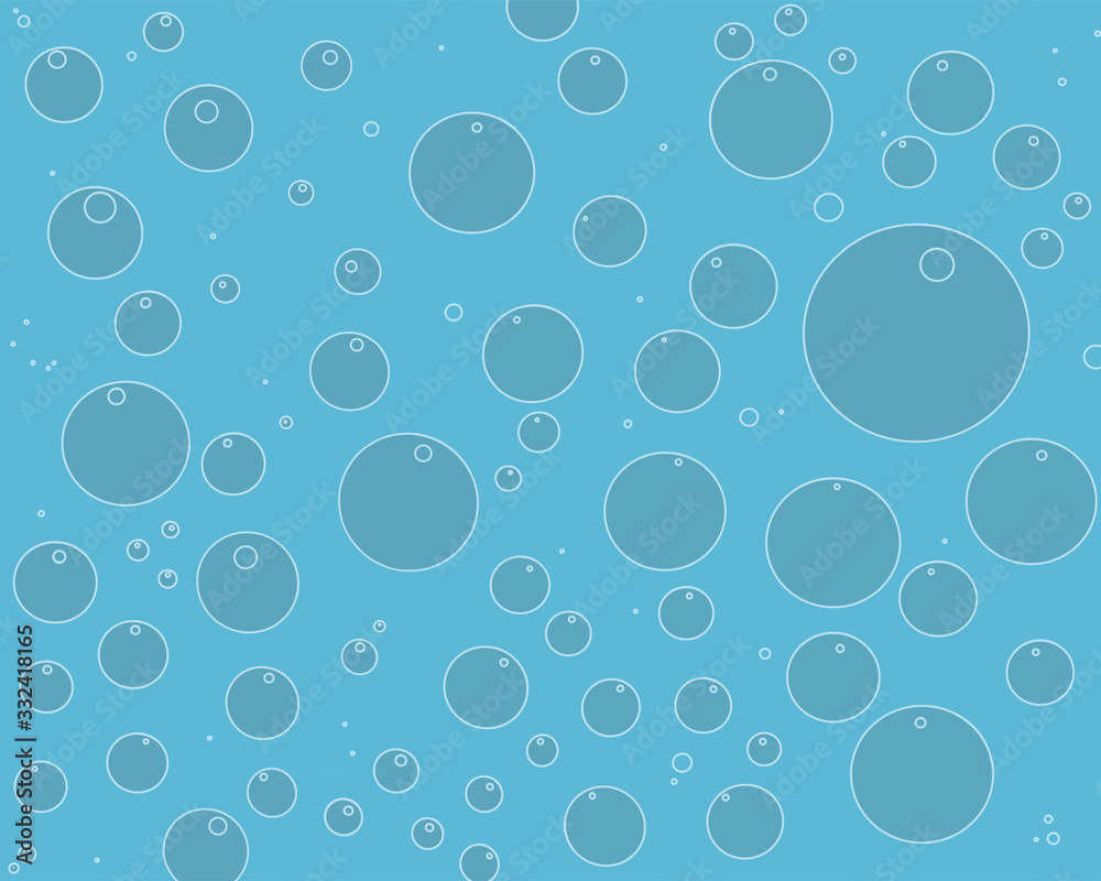 illustration of air bubbles in water