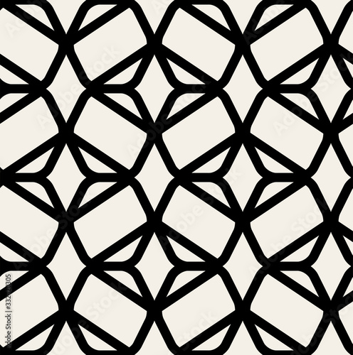 Fototapeta Naklejka Na Ścianę i Meble -  Vector seamless pattern. Modern stylish texture. Repeating geometric background with hexagons