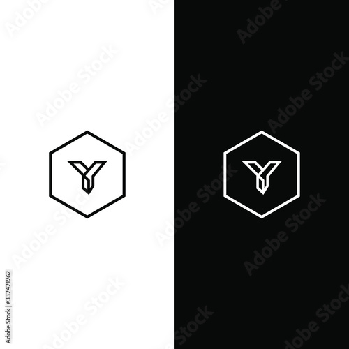 Abstract letter Y logo vector.