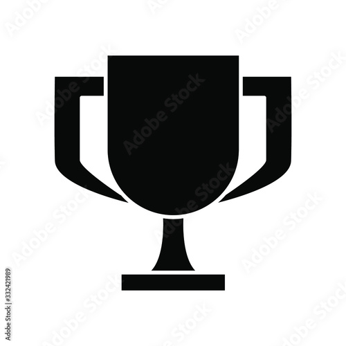 Trophy icon , winner template logo vector illustration emblem isolated, outline solid