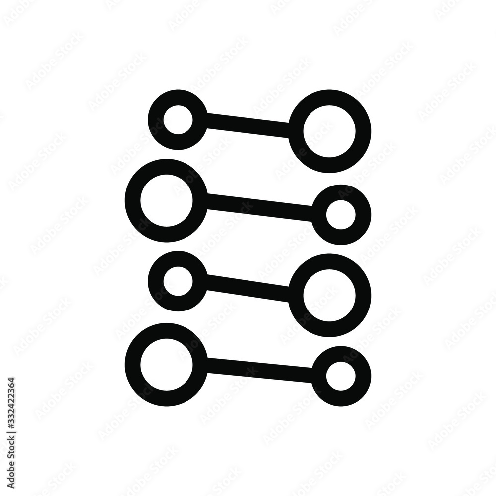 DNA icon , science vector illusration emblem isolated , template logo , outline solid background white DNA icon , science vector illusration emblem isolated , template logo , outline solid background white