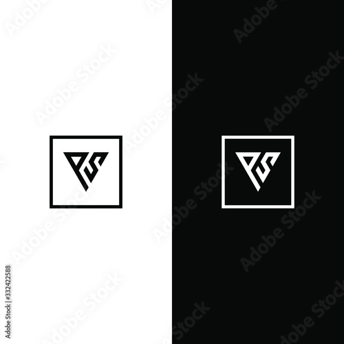 PS Letter Logo company simple design