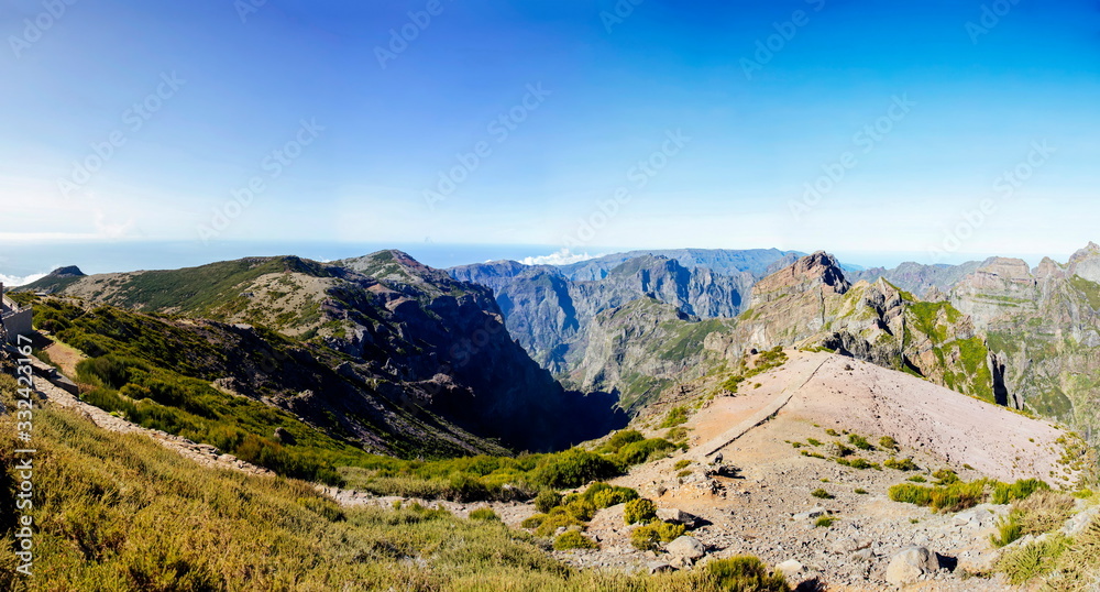 Mountain peak Pico do Arieiro at Madeira island, Portugal Mountain peak Pico do Arieiro at Madeira island, Portugal