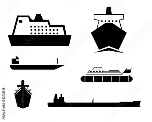 Set of ship symbol