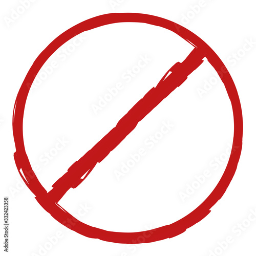 Hand-drawn Stop sign.
