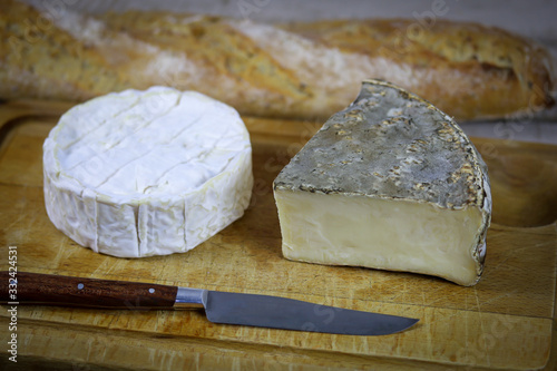  saint-nectaire et camembert (fromage français)