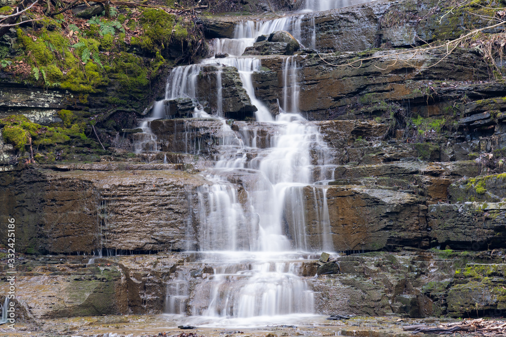 Obraz premium Long exposure of cascade