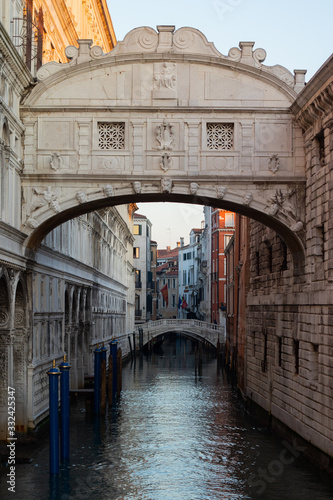 wonderful view of the Canal Grande in Venice at first light in the morning © Michela