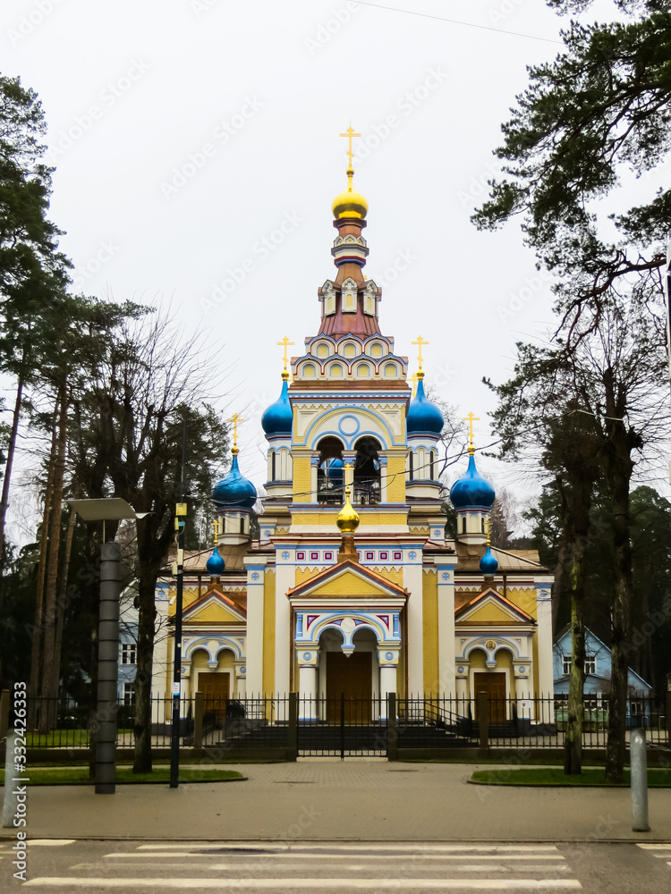 Church of Our Lady of Kazan in Jurmala, Latvia. March 2, 2020.