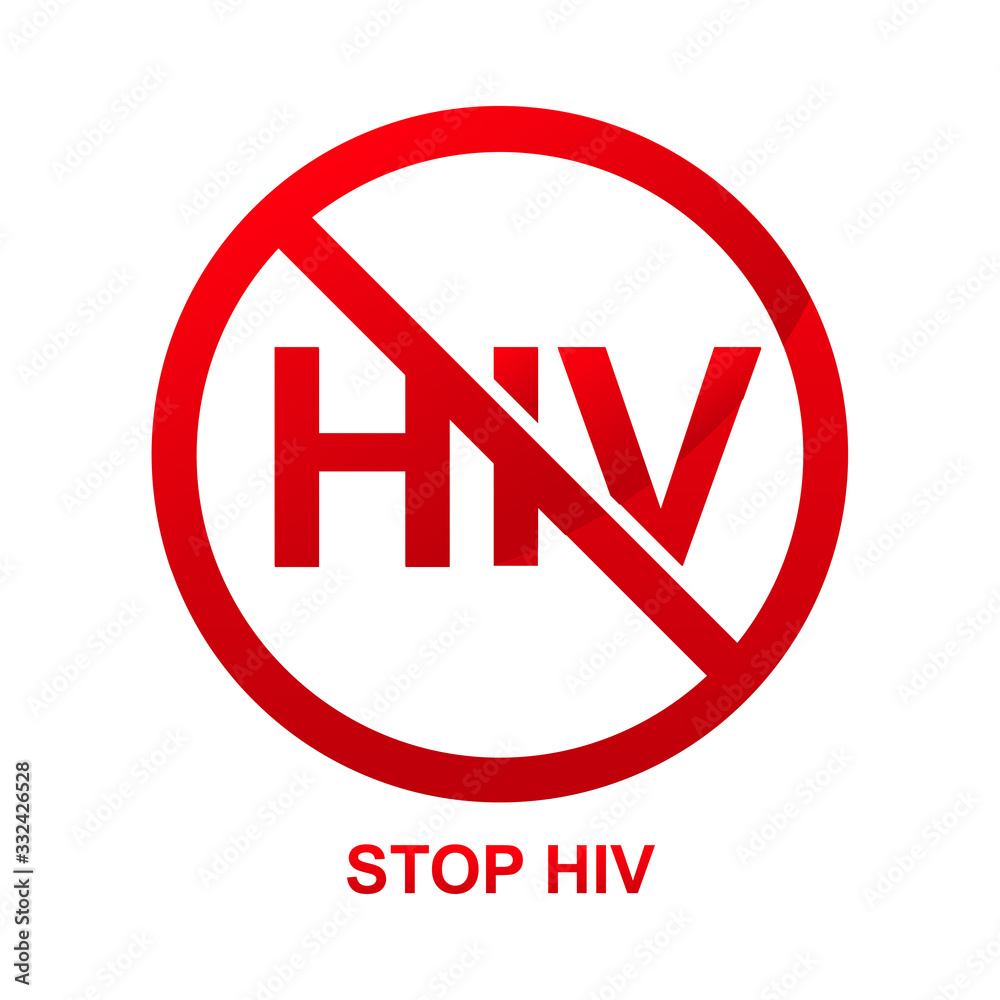 Stop hiv sign vector illustration. Stop hiv sign vector illustration.