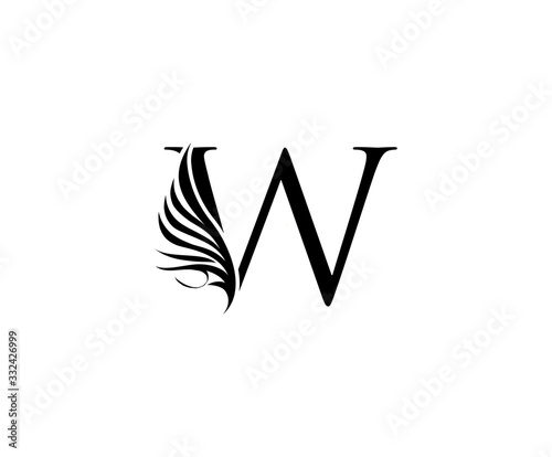 Classic W Luxury Logo Icon, Vintage W Letter Design.