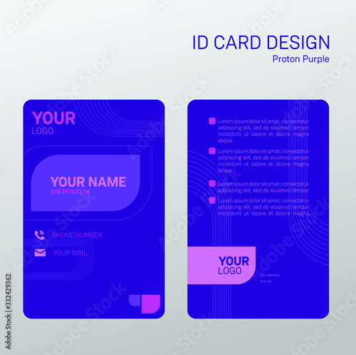 Id card design for businnes or company.