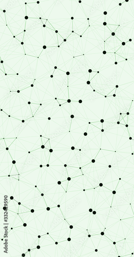 Network Mesh Computation Art background illustration