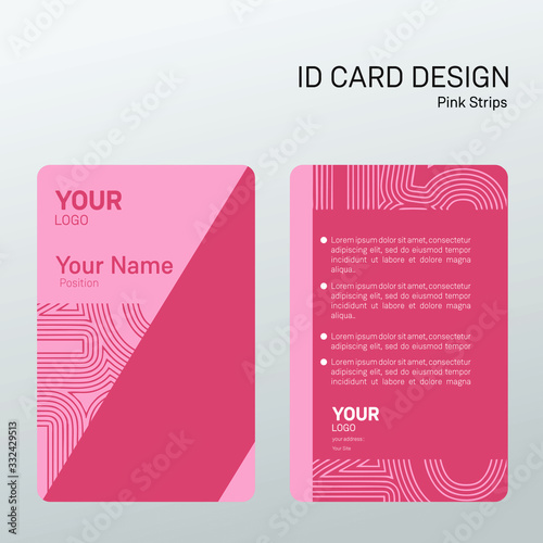 Id card design for businnes or company.