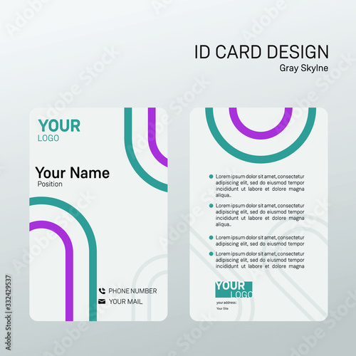 Id card design for businnes or company.