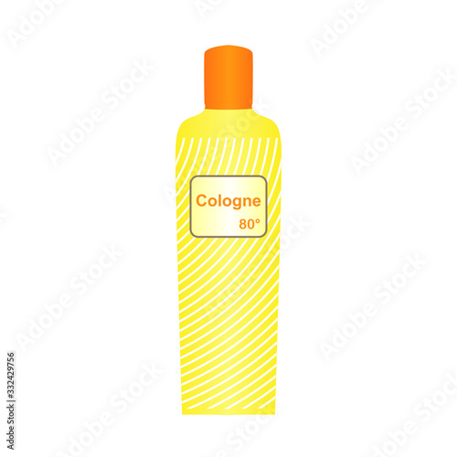 Cologne icon. Hygienic cleaner. Vector illustration.