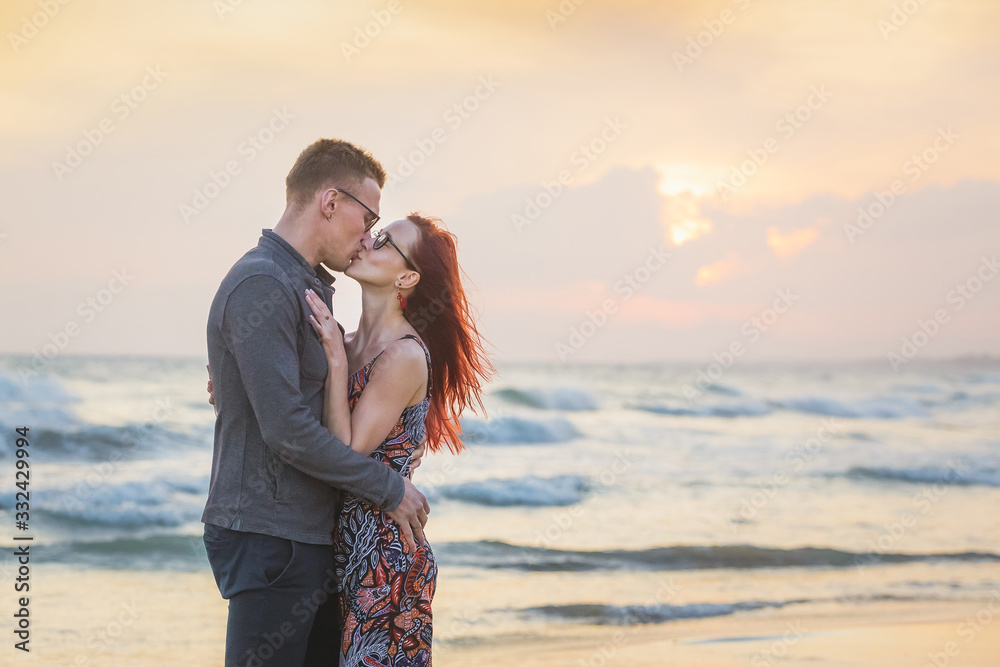 Couple during sunset Side Turkey Couple during sunset Side Turkey