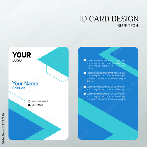 Id card design for businnes or company.